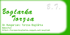 boglarka torzsa business card