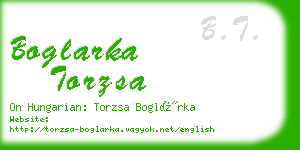 boglarka torzsa business card